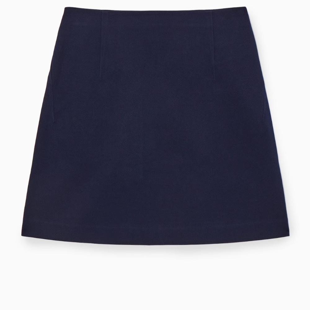 COS NEW NAVY TWILL MINI SKIRT
